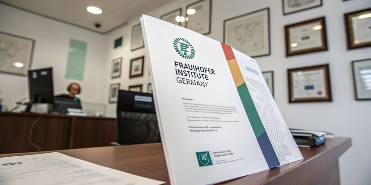 certification by the fraunhofer institute Germany