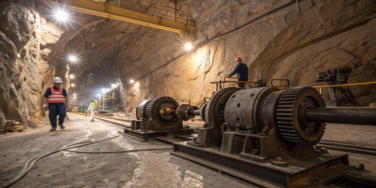 hydraulic gear pumps in copper mines